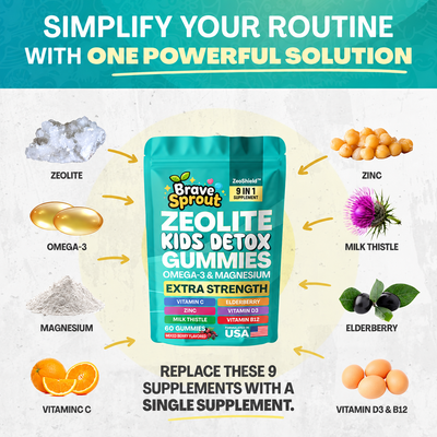 Bravesprout Kids Detox Gummies